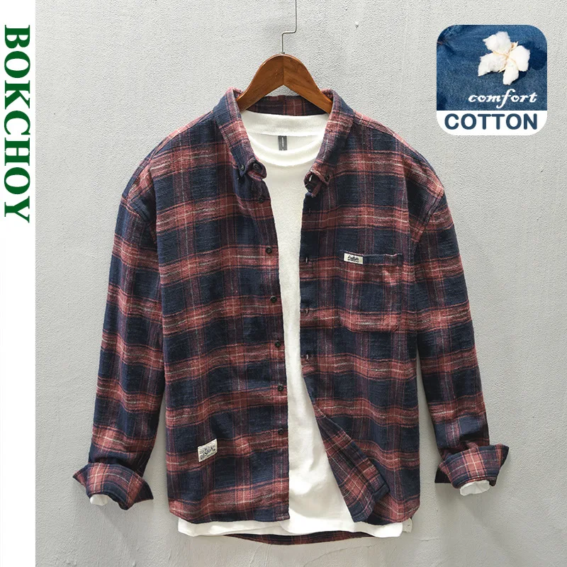 Lente en herfst nieuwe heren 1 - Flannel Shirt Lined recensie en prijs